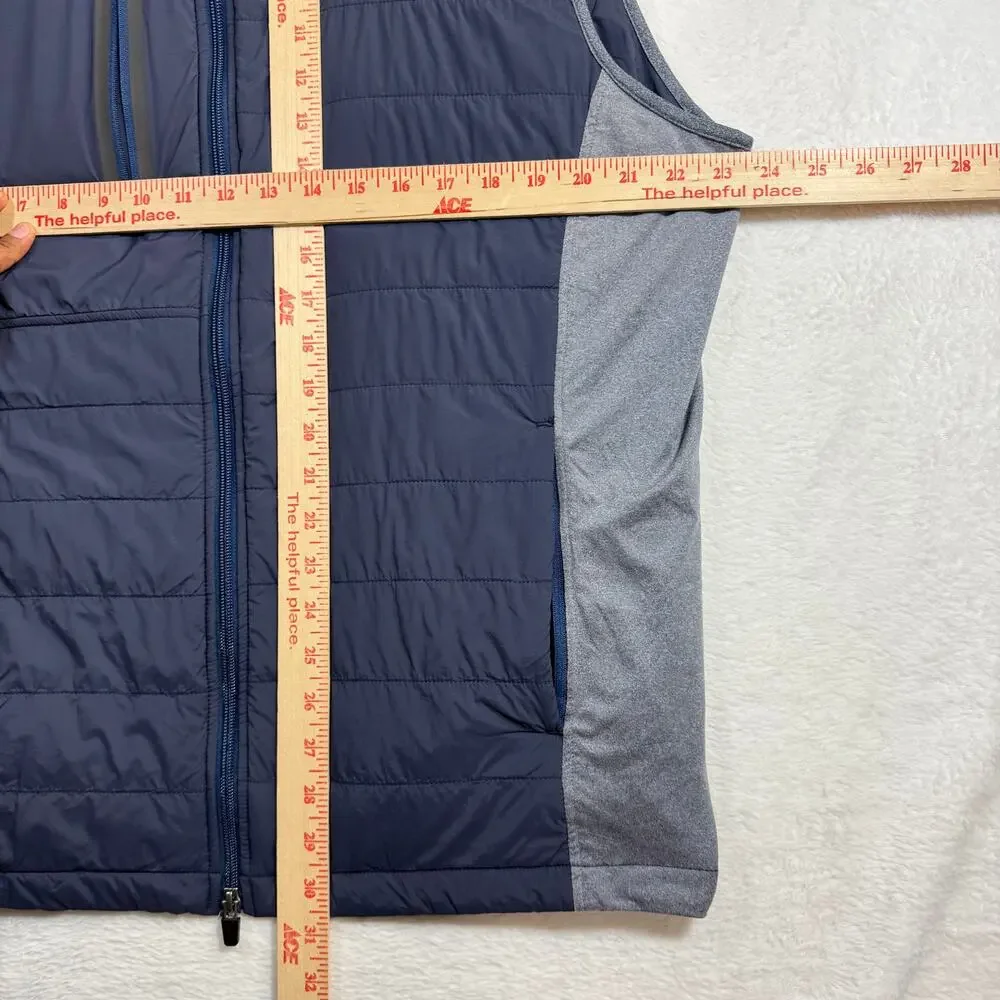 Johnnie-O XL Duffy Puffer Vest Dark Blue Pocket Golf Sport Active Outdoor‎ $149